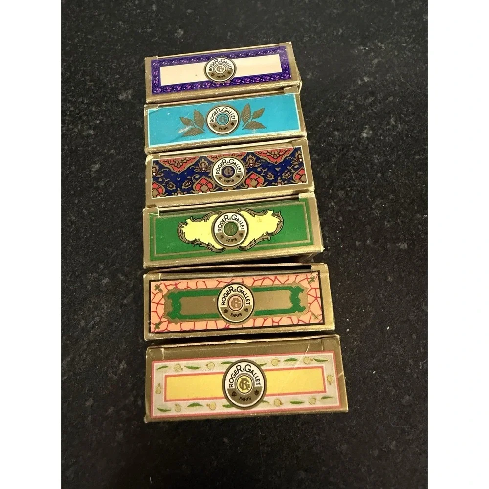 Vintage‎ Roger & Gallet Paris Perfumed Soap Lot 6 Guest Bars 25g France 🇫🇷
